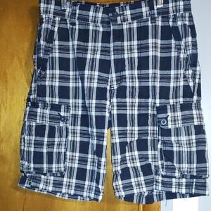 Lee Black and White Cargo Shorts Relaxed Fit